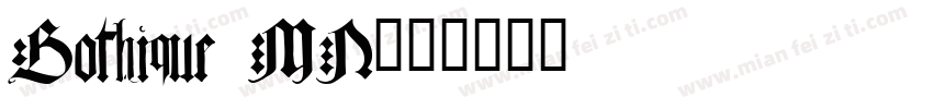 Gothique MN字体转换